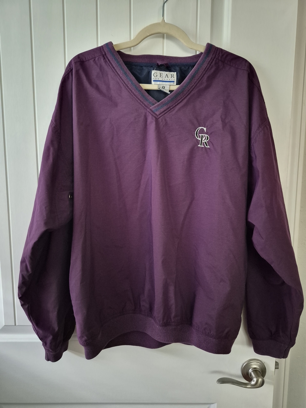 Vintage 90s Gear For Sports Colorado Rockies MLB Windbreaker Pullover Size M